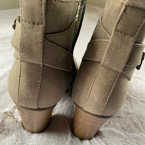 Taupe Ankle Boots - Picture 4 of 4